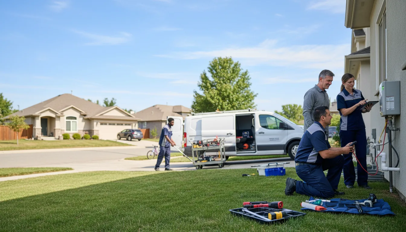 Tankless water heater service in Denton, TX